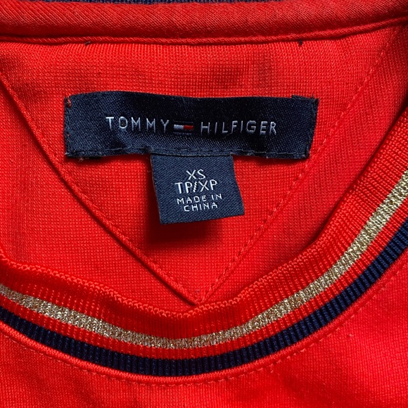 Tommy Hilfiger Girl Red Pleated Dress size:XS(4-5) - Picture 3 of 5